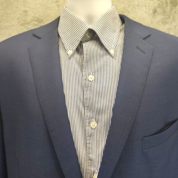 Paul Betenly Filarte Suit Jacket Mens 46R Blue Wool J-Aiden Sport Coat - Picture 9 of 15